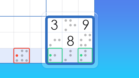 sudoku swordfish pattern